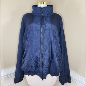 Vintage MacGregor Navy Blue Lightweight Windbreaker Jacket Size 2X